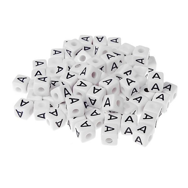 Buchstabenwürfel Kunststoff nach Wahl
