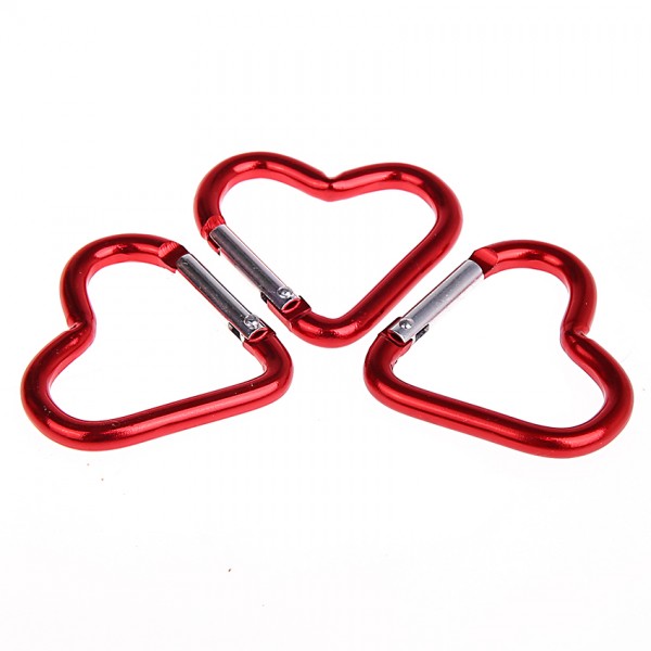 Karabiner Herz rot